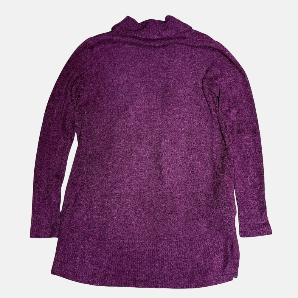 Barefoot Dreams CozyChic Lite Circle Cardi Deep Aubergine Buttery Soft Size XS/S - Picture 11 of 16